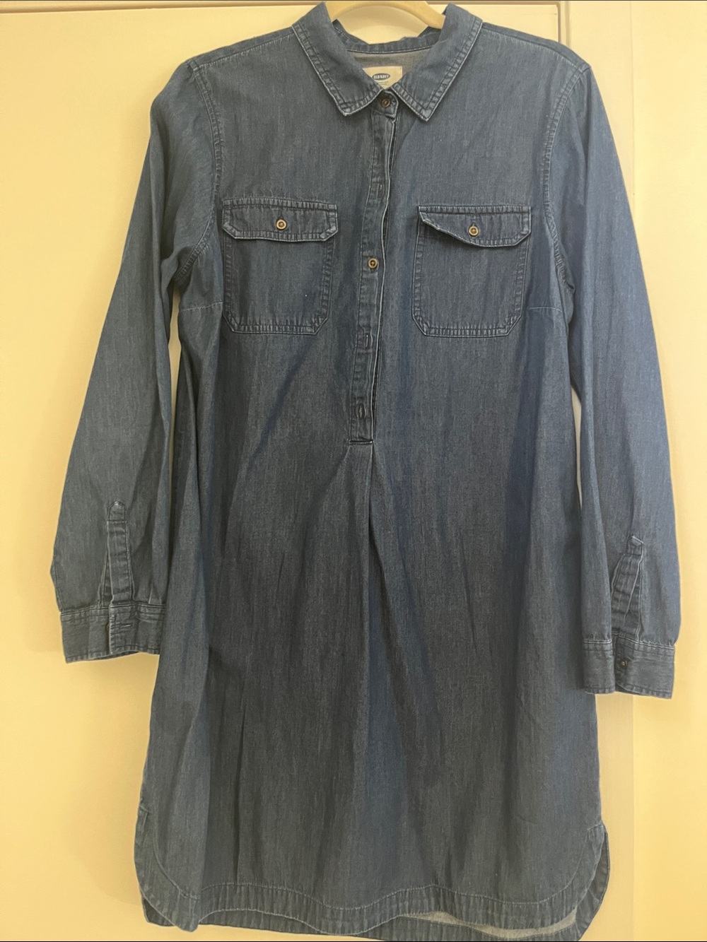 Old Navy Indigo Denim Shirt Dress